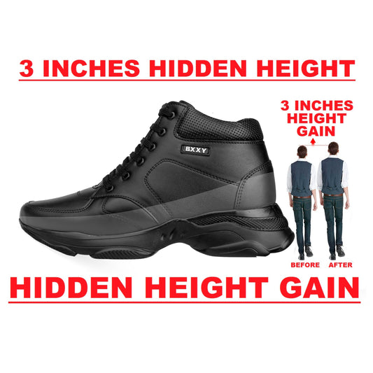 3 Inches Hidden Height Increasing Sneaker Boots