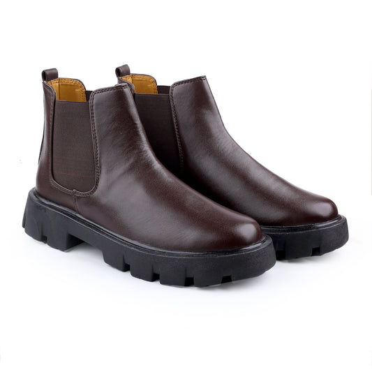 Men's Pu Material Casual Chelsea and Ankle Boots.