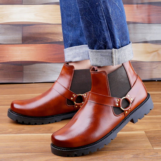 Mens's Slip-on Ankle Stylish Boots for Men